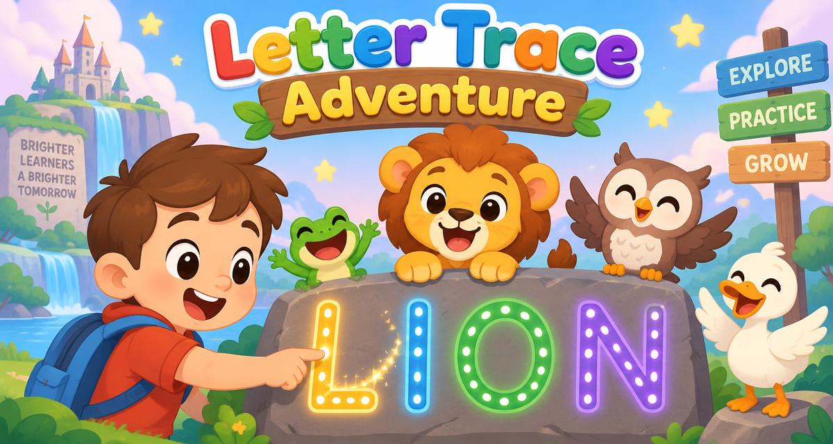 Letter Trace Adventure game artwork